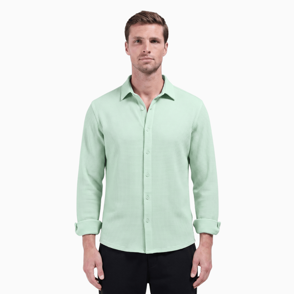 Kent Camden Green / XS FROST Casual Linen Shirt