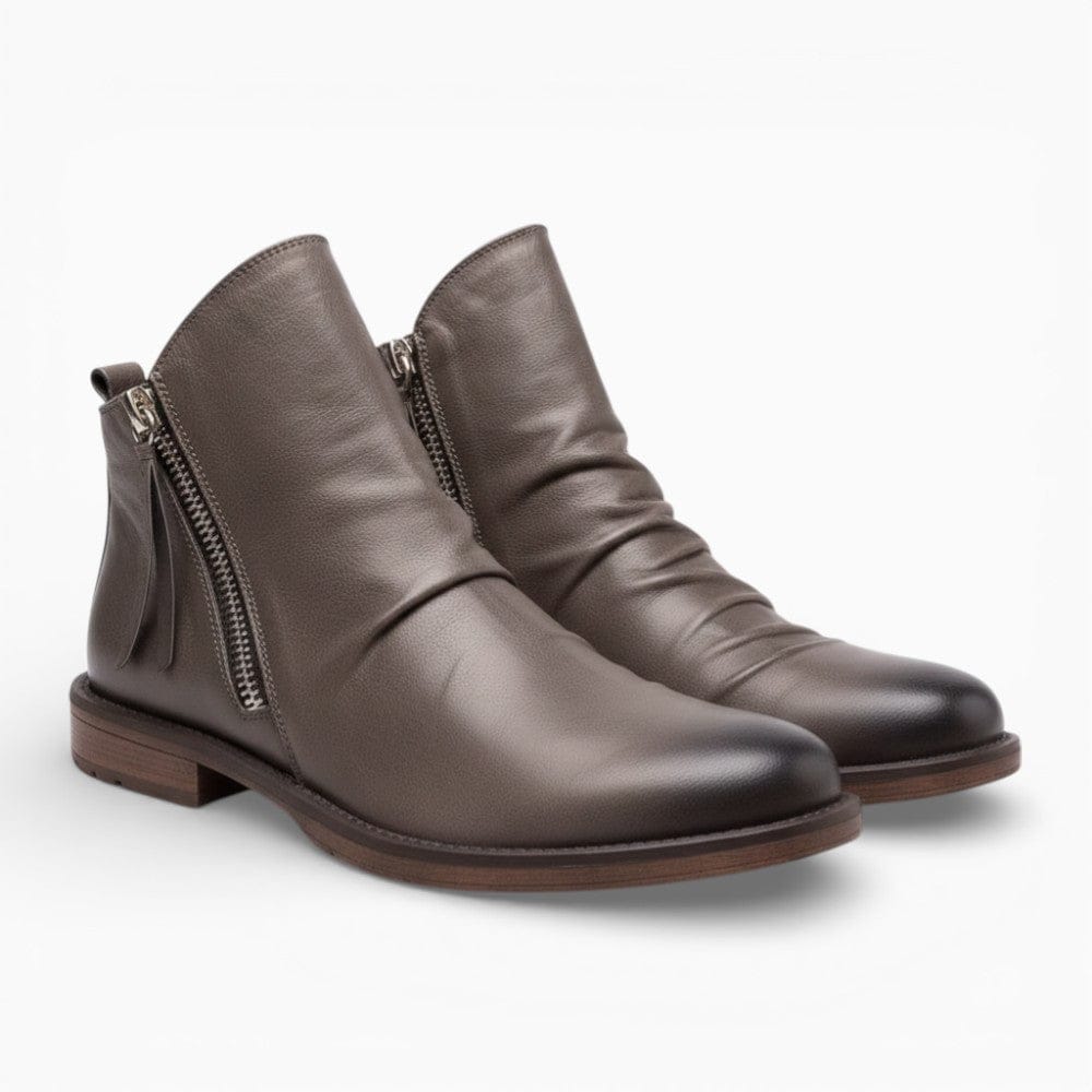 Kent Camden Grey / 4 UK FINN Punk Chelsea Boots with Tassel Detail