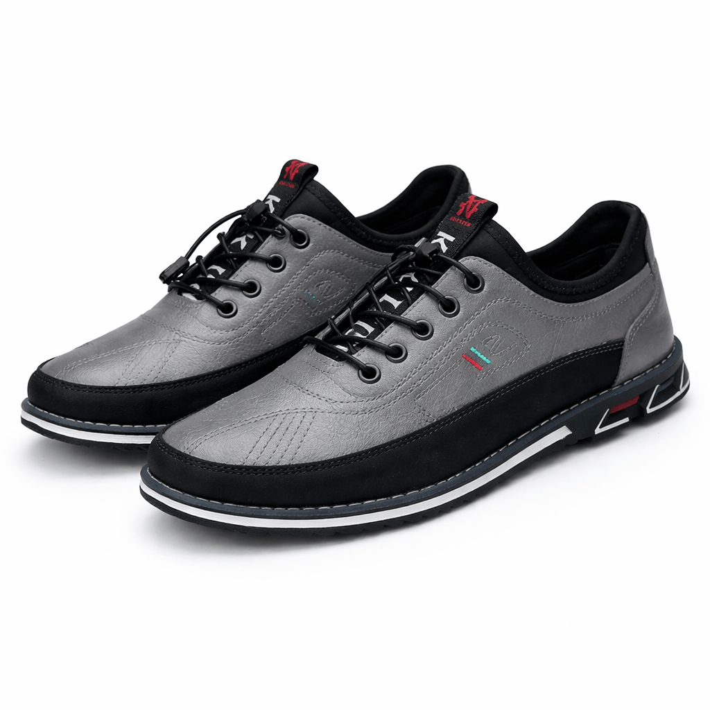 Kent Camden Grey / 5 UK ANTHONY Split Leather Lace-Up Shoes