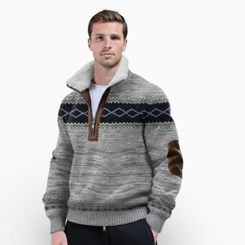 Kent Camden Grey/Black / S JAMES Regular-Fit Zip Jacket