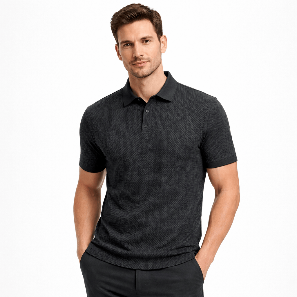 Kent Camden Grey / S ALFIE Breathable Quick-Dry Polo T-shirt