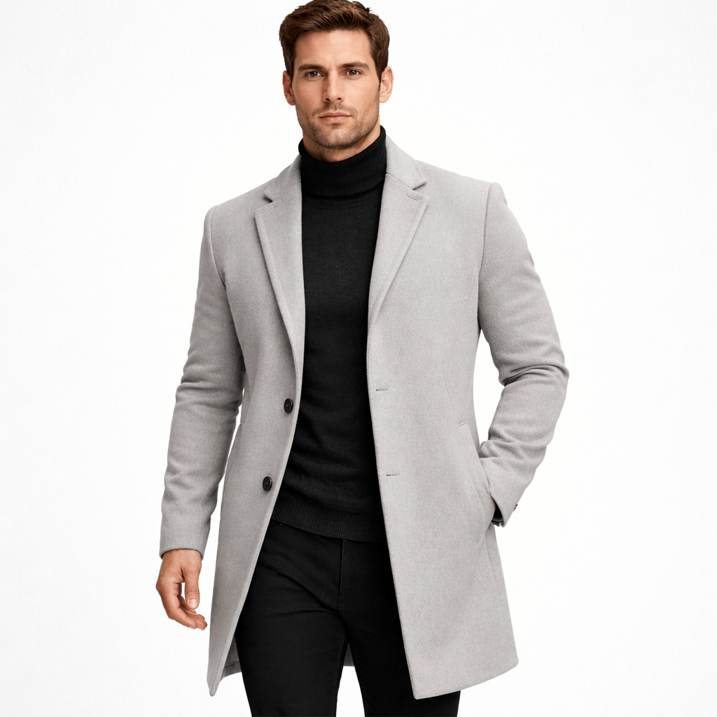 Kent Camden Grey / S ARCHIE Casual Buttoned Coat