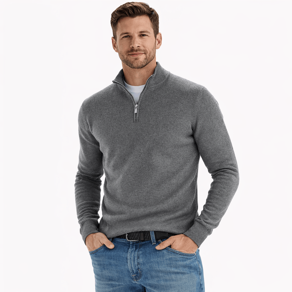 Kent Camden Grey / S ERIC Slim Fit Wool Pullover