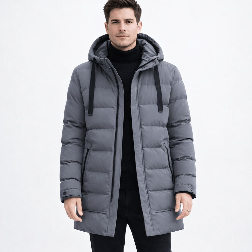 Kent Camden Grey / S FRED Casual Zip-Up Hoodie