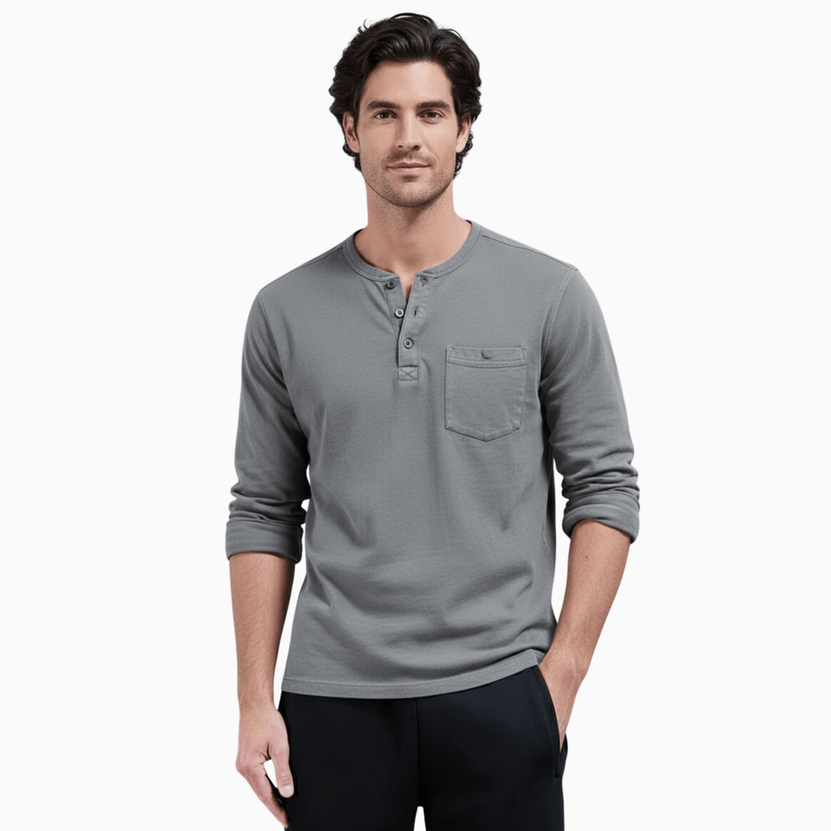 Kent Camden Grey / S LEO Casual Cotton Linen Pants