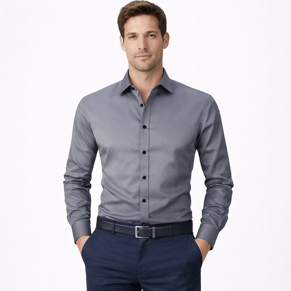 Kent Camden Grey / S LEWIS Formal Button-Down Shirt