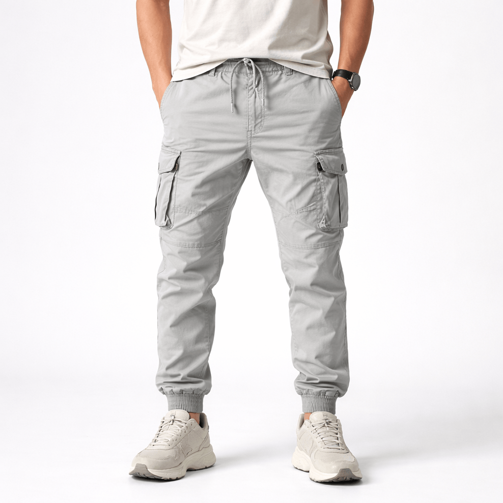 Kent Camden Grey / S Peter Regular Fit Cotton Pants