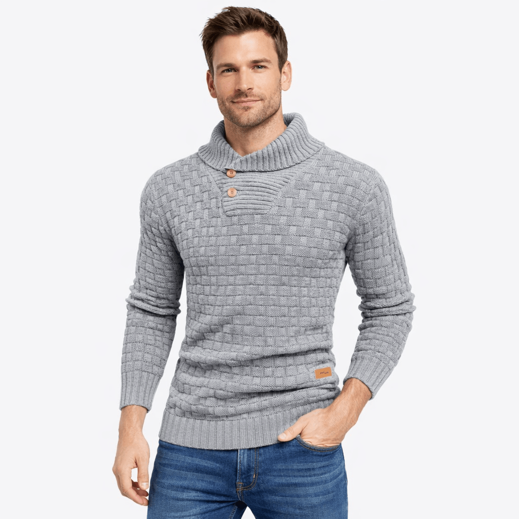 Kent Camden Grey / S ROWAN Solid Knit Sweater Polyester