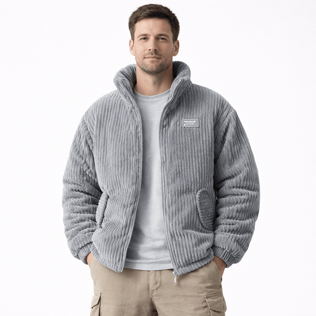 Kent Camden Grey / XS AURES Casual Polyester Zip-Up Jacket