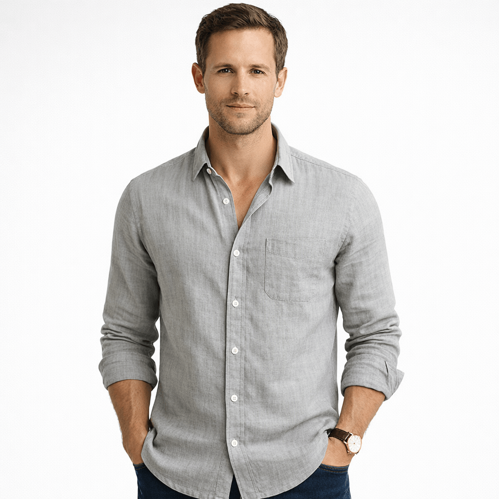 Kent Camden Grey / XS LENNOX Casual Button-Down Shirt