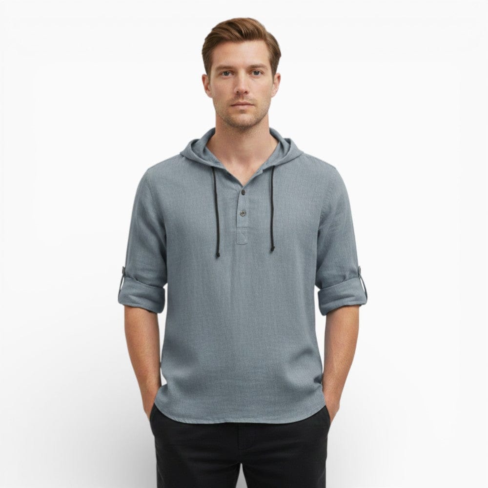 Kent Camden Grey / XS LUCAS Casual V-neck Shirt