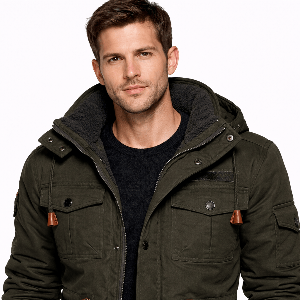 Kent Camden JAXON Casual Zipper Jacket with Ribbed Cuffs and Pocket