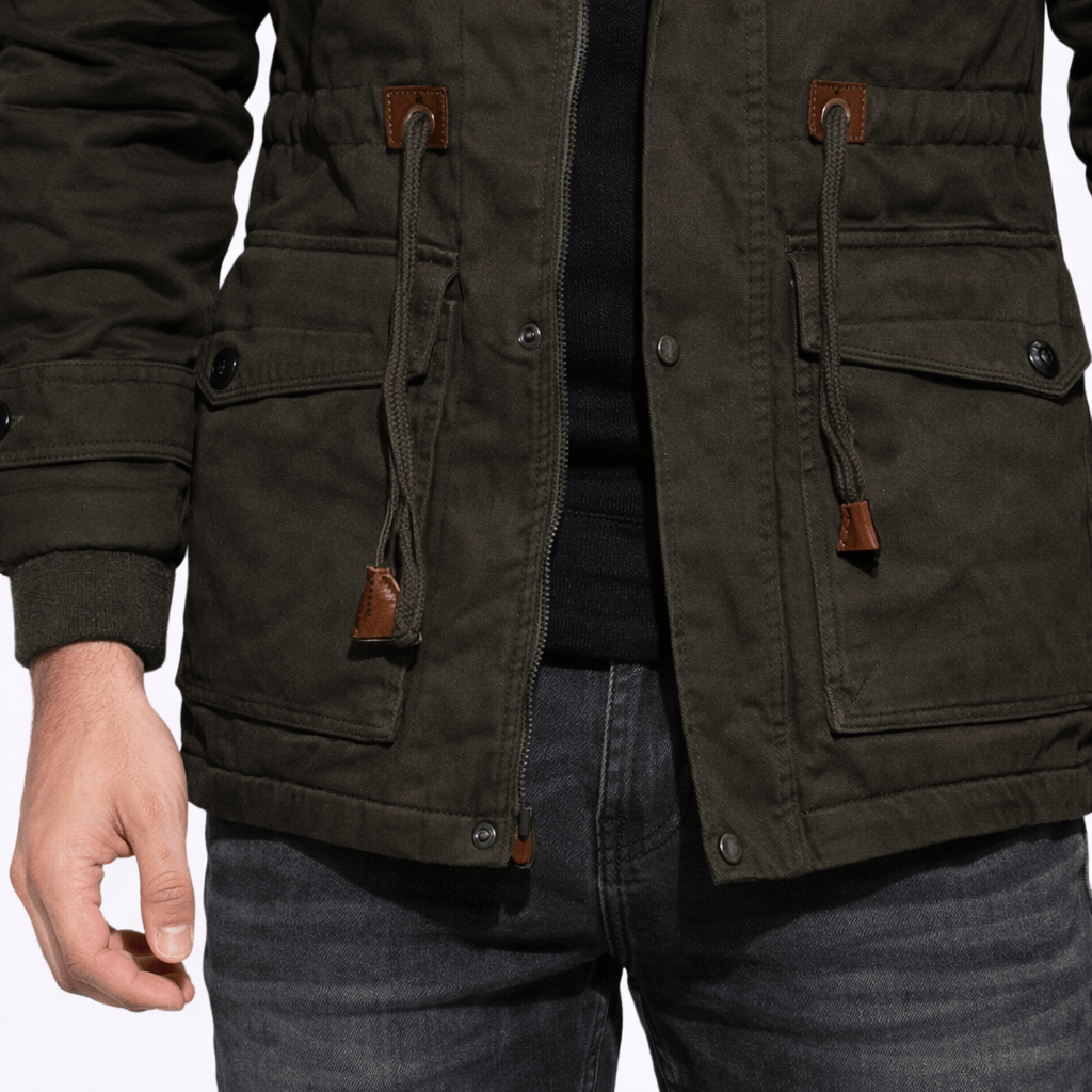 Kent Camden JAXON Casual Zipper Jacket with Ribbed Cuffs and Pocket