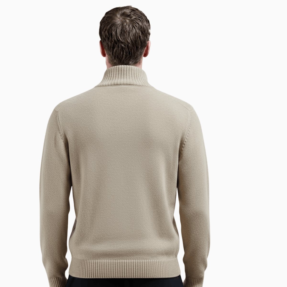 Kent Camden JOSHUA Thick Zippered Knit Sweater