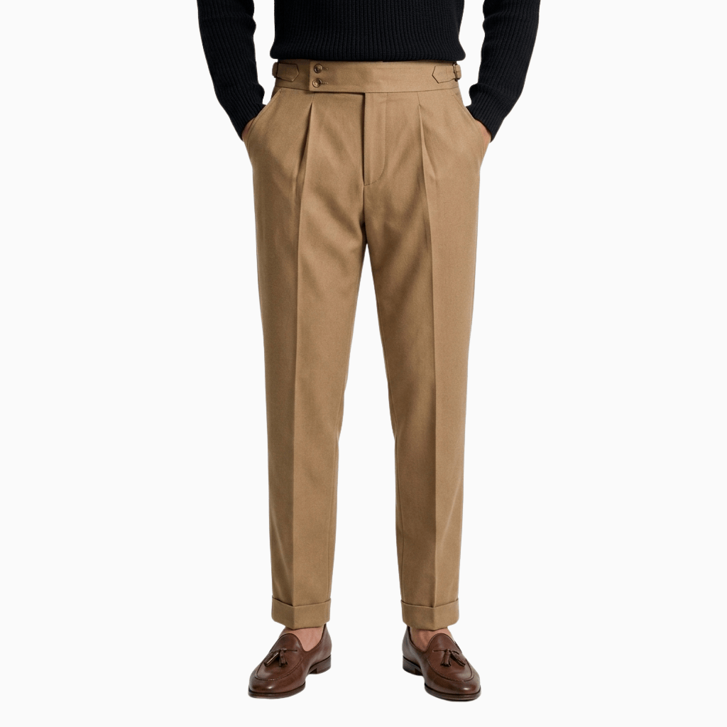 Kent Camden Khaki / 28 HUNTER Full-Length Polyester Trousers
