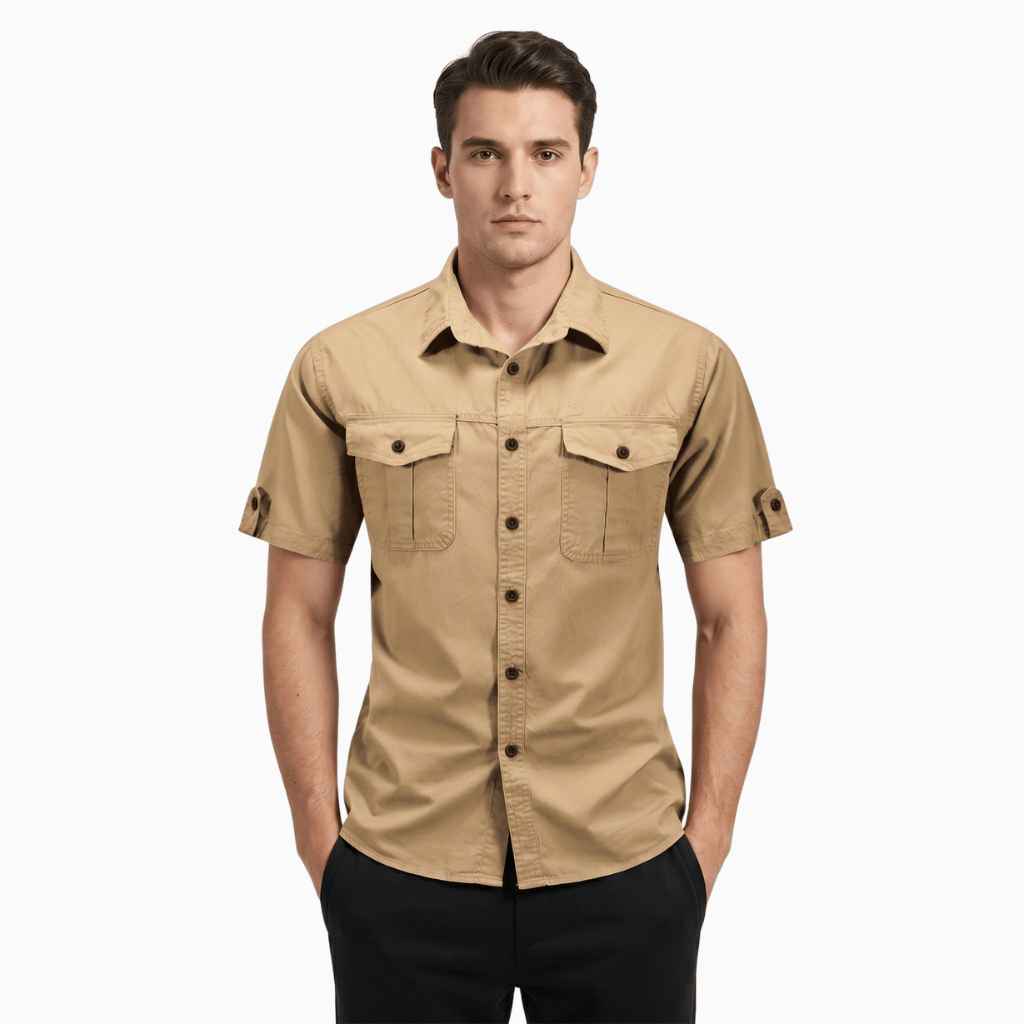 Kent Camden Khaki / M TOBY Casual Button-Down Shirt
