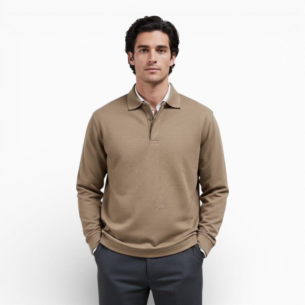 Kent Camden Khaki / S CAMILLE Casual Polyester Polo Shirt