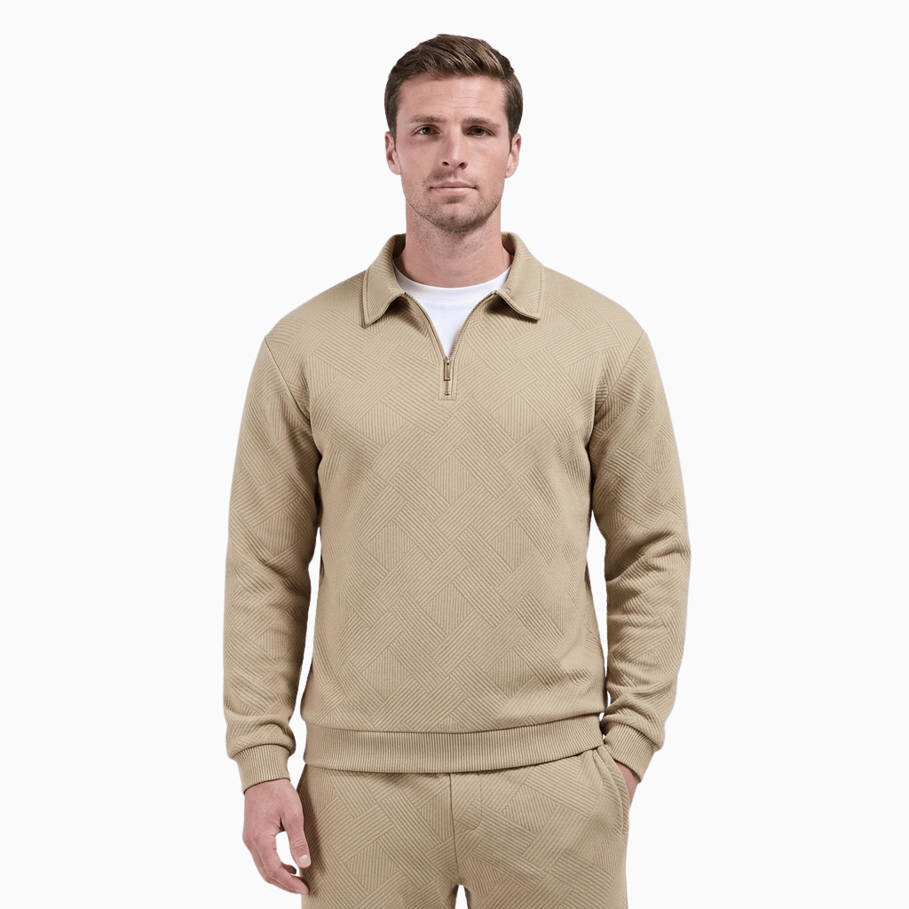 Kent Camden Khaki / S DJELO Comfortable Cotton Sweater