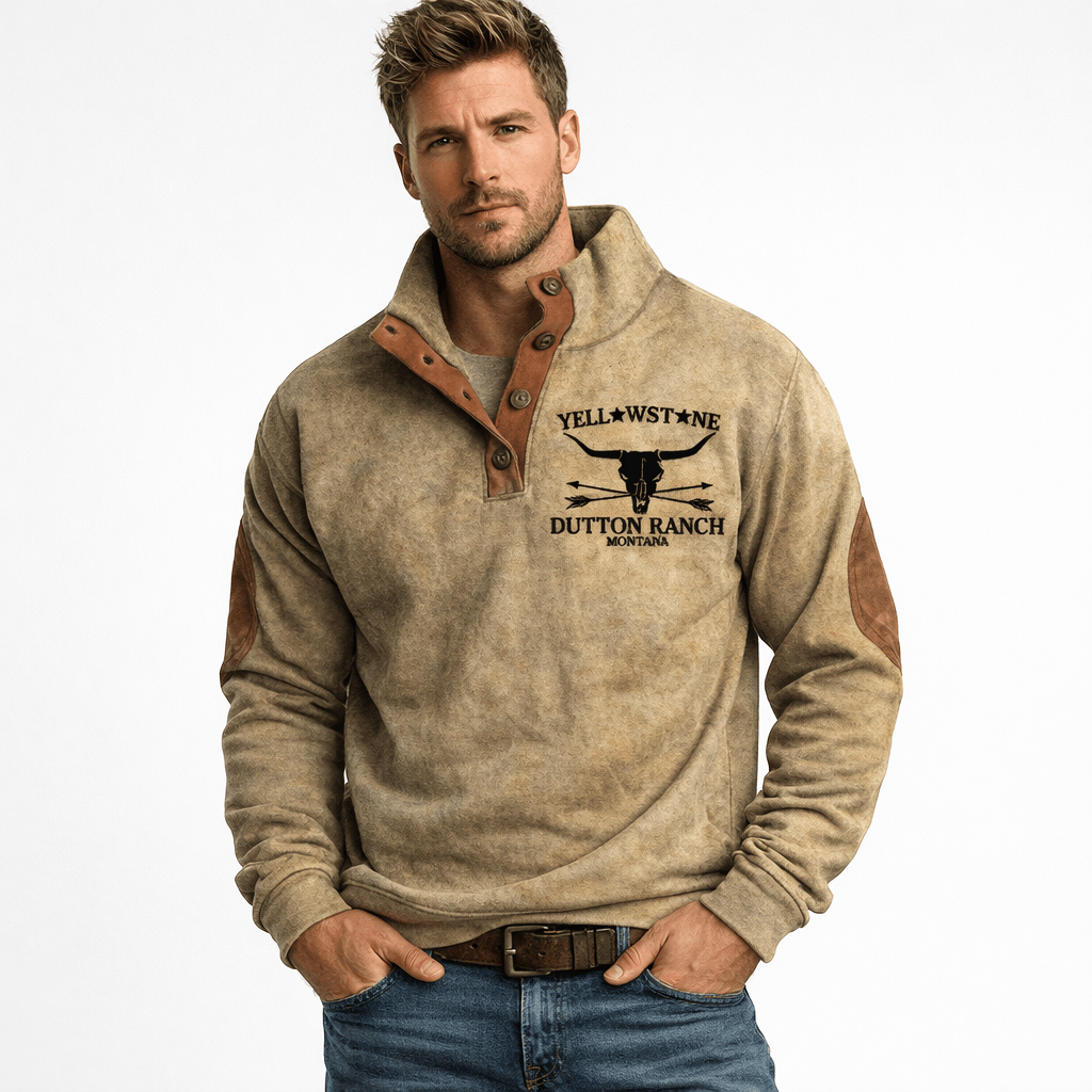 Kent Camden Khaki / S DREW Casual Hoodie with Full Sleeves