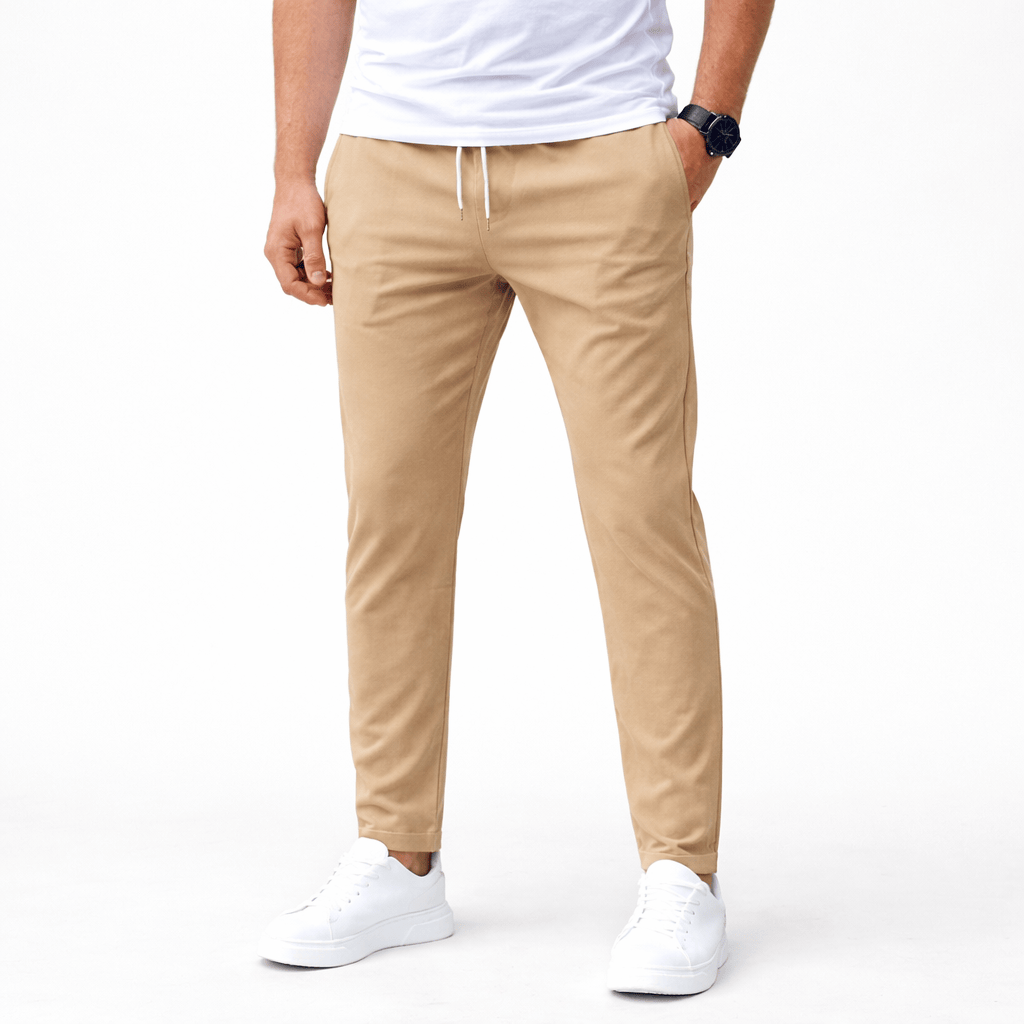 Kent Camden Khaki / S ROB Casual Sweatpants with Elastic Waistband