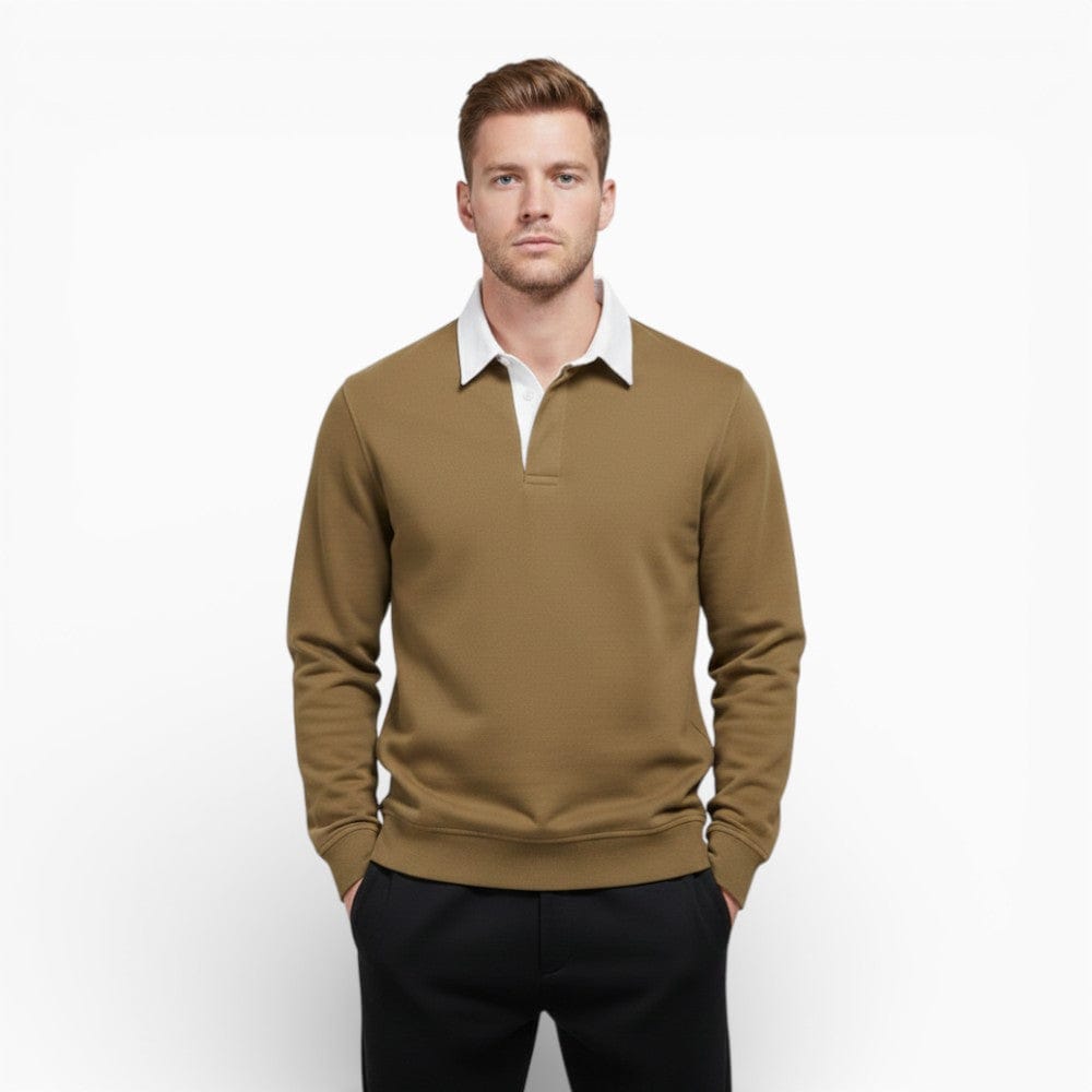 Kent Camden Khaki / S TATE Casual Sweatshirt Regular Fit Cotton
