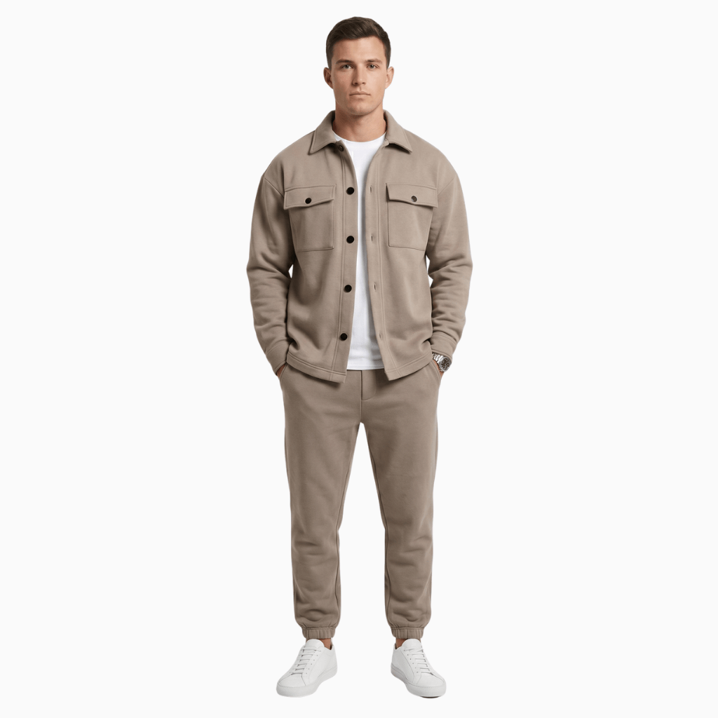 Kent Camden Khaki / S ZACK Khaki Casual Tracksuit Set