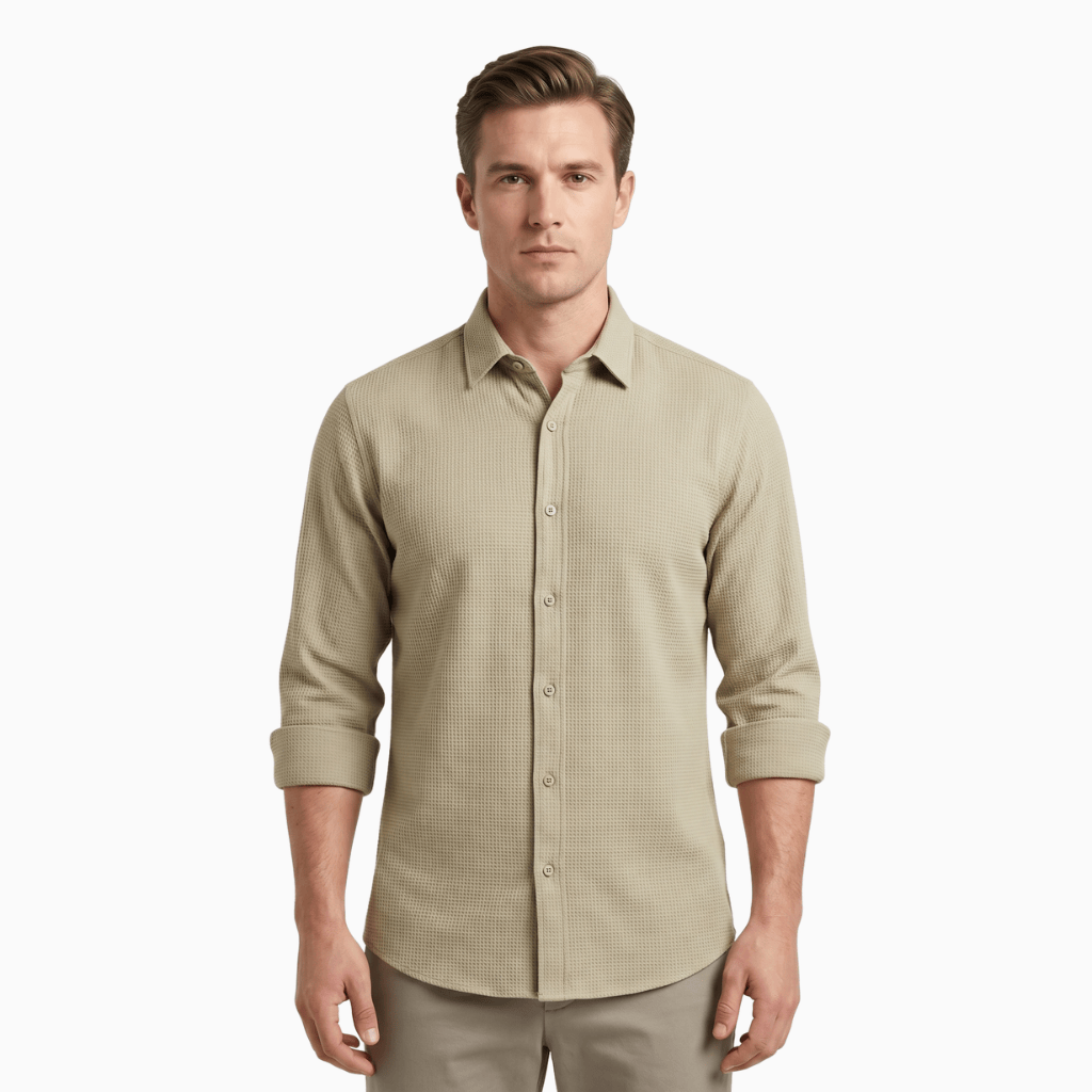 Kent Camden Khaki / XS FROST Casual Linen Shirt