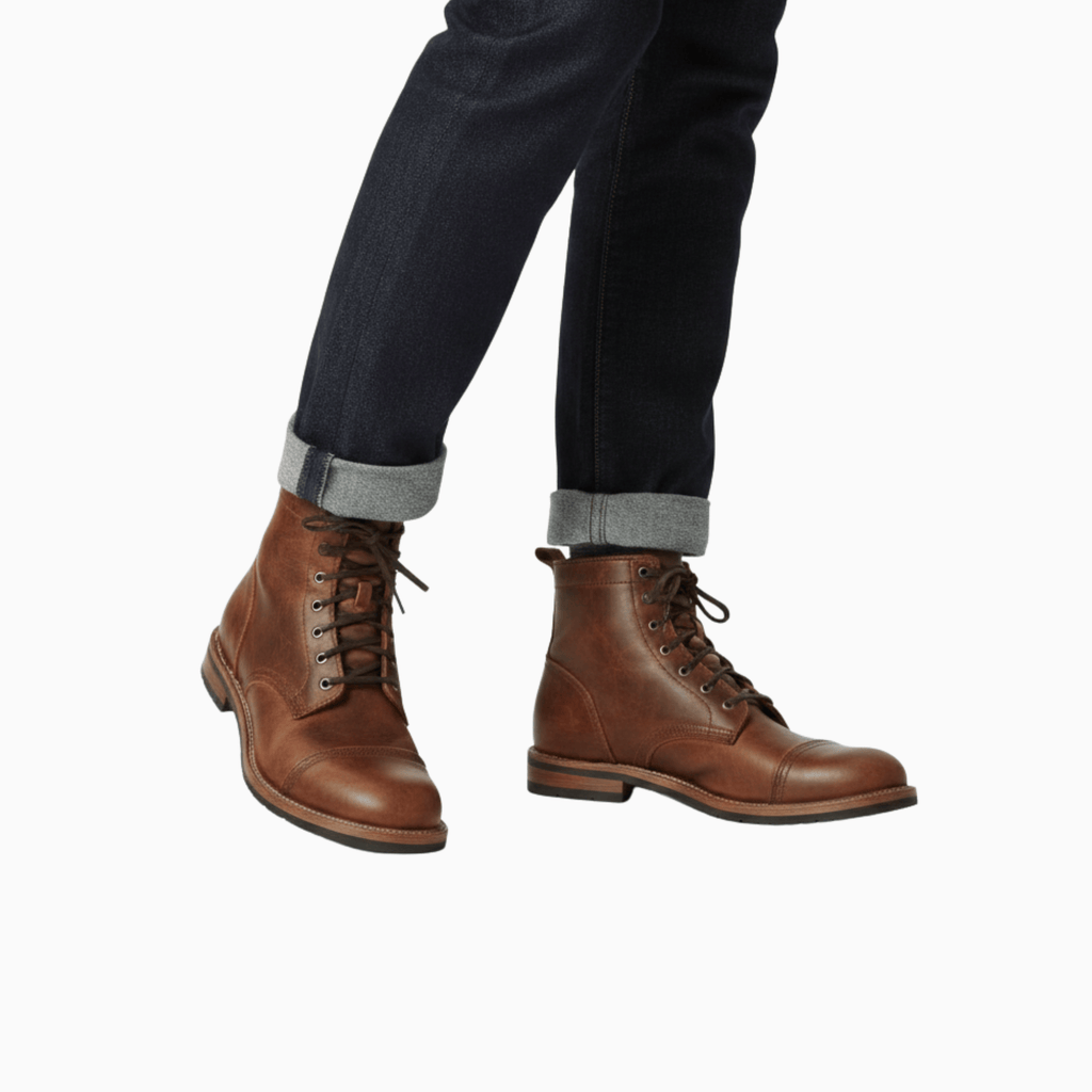 Kent Camden KIT Brown Chelsea Boots High Heel Round Toe