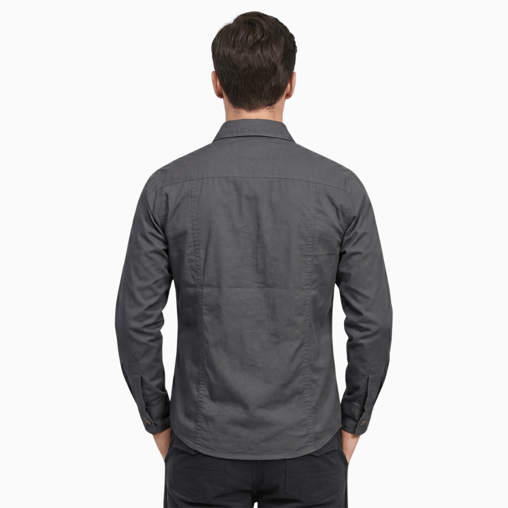 Kent Camden KNIGHT Double-Breasted Cotton Shirt