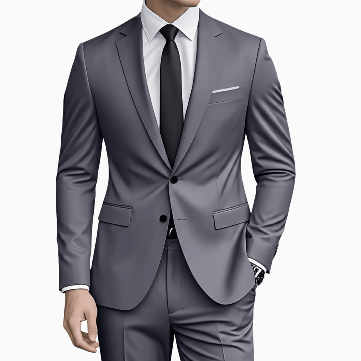 Kent Camden KYLE Slim Fit Suit, Polyester Viscose, Button Closure