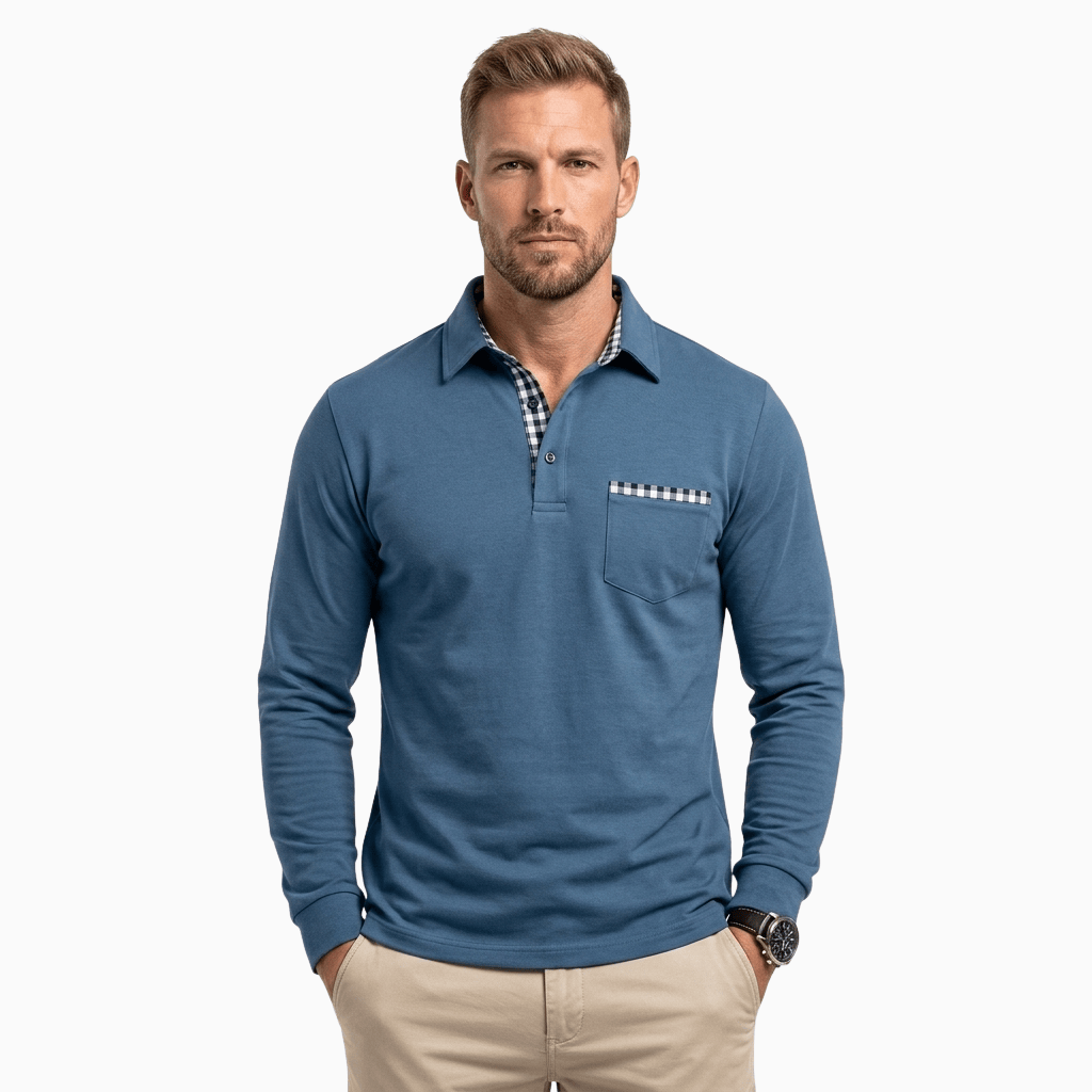 Kent Camden Light Blue / S REUBEN Breathable Loose Fit Polo Shirt