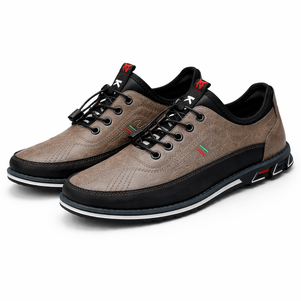 Kent Camden Light Brown / 5 UK ANTHONY Split Leather Lace-Up Shoes