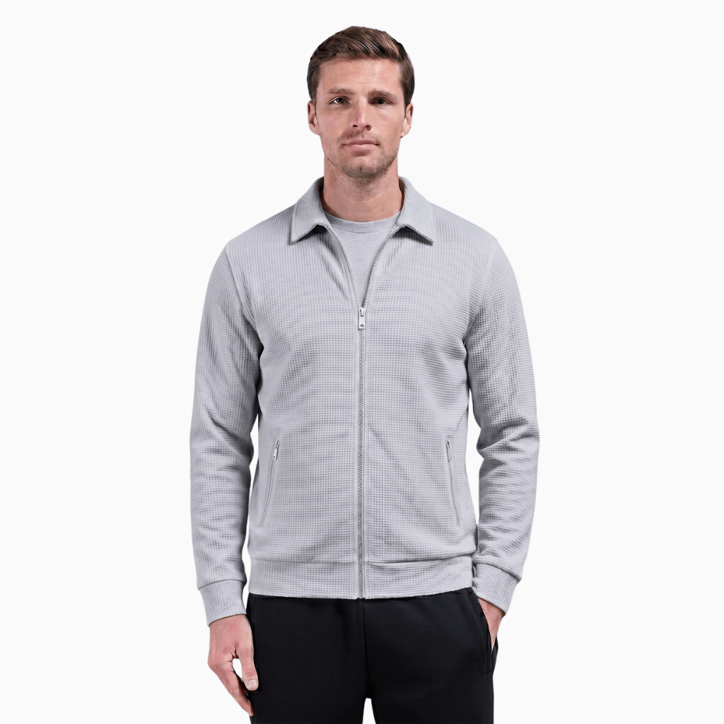 Kent Camden Light Grey / S MICHAEL Casual Zip Front Jacket