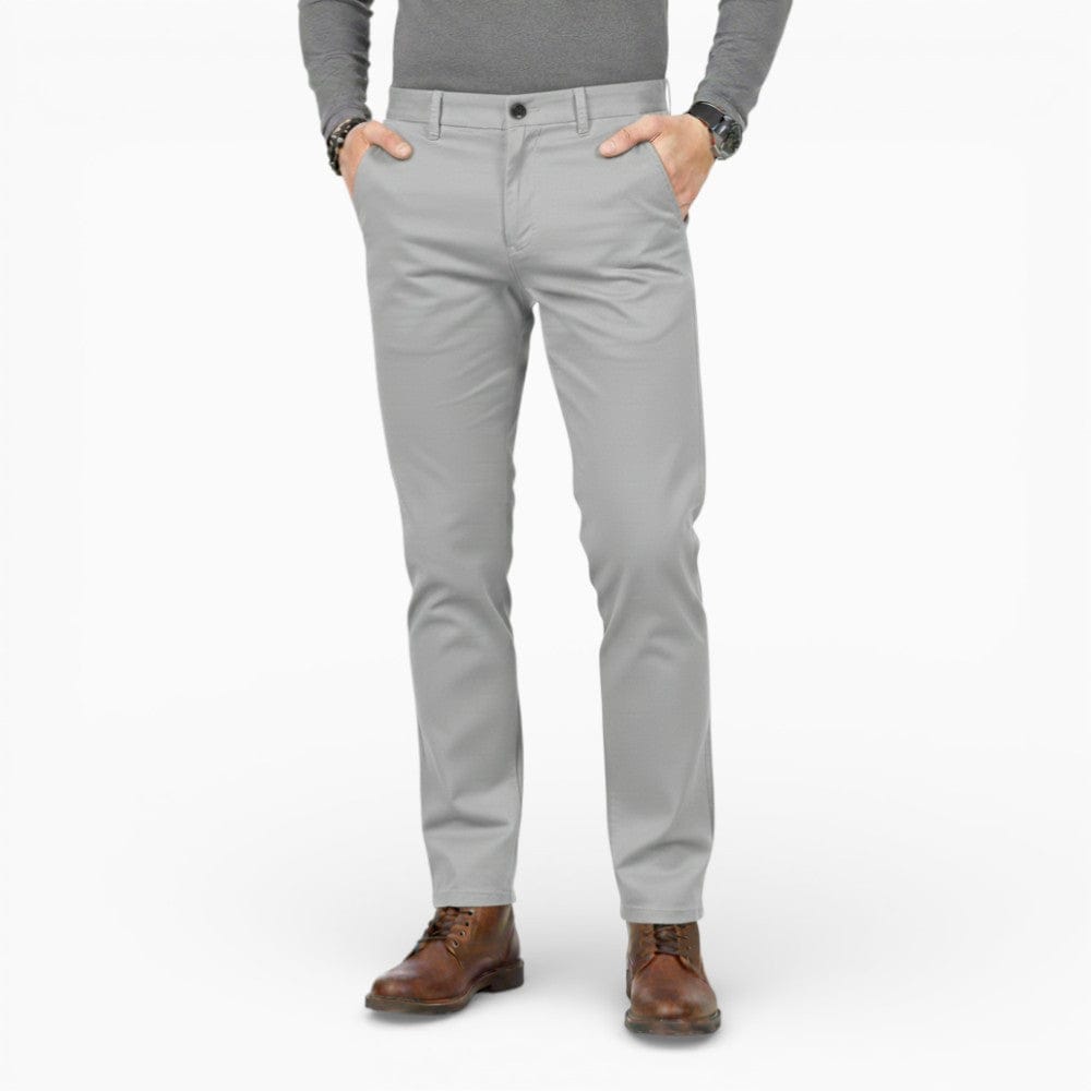 Kent Camden Light grey / S NICO Straight-Leg Trousers with Pockets