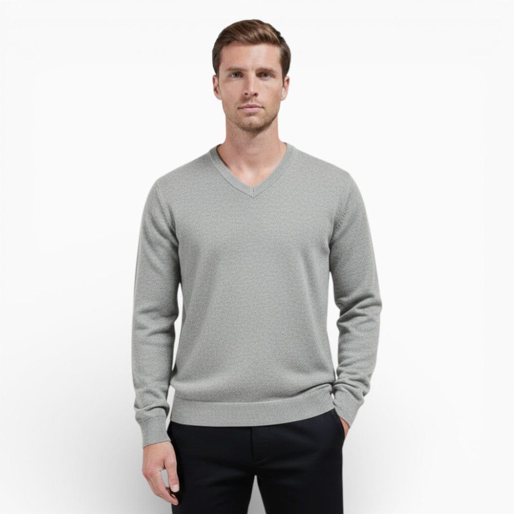 Kent Camden Light grey / S RYDER Casual V-Neck Pullover