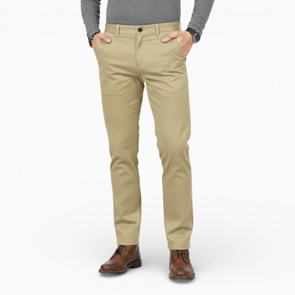 Kent Camden Light Khaki / S NICO Straight-Leg Trousers with Pockets