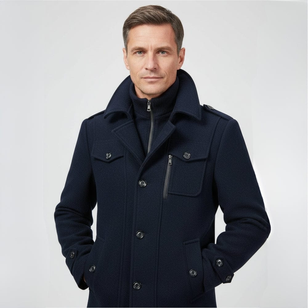 Kent Camden Navy Blue / M MATHIS - Two-Piece Coat