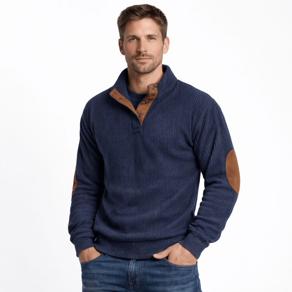 Kent Camden Navy Blue / S CHARLIE Casual Turtleneck Sweater