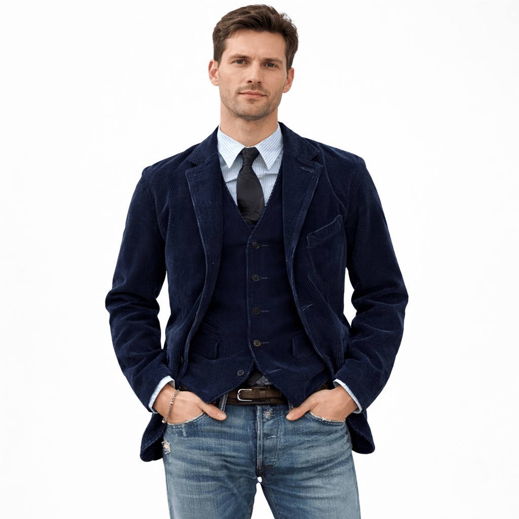 Kent Camden Navy Blue / S GUS Casual Polyester Blazer