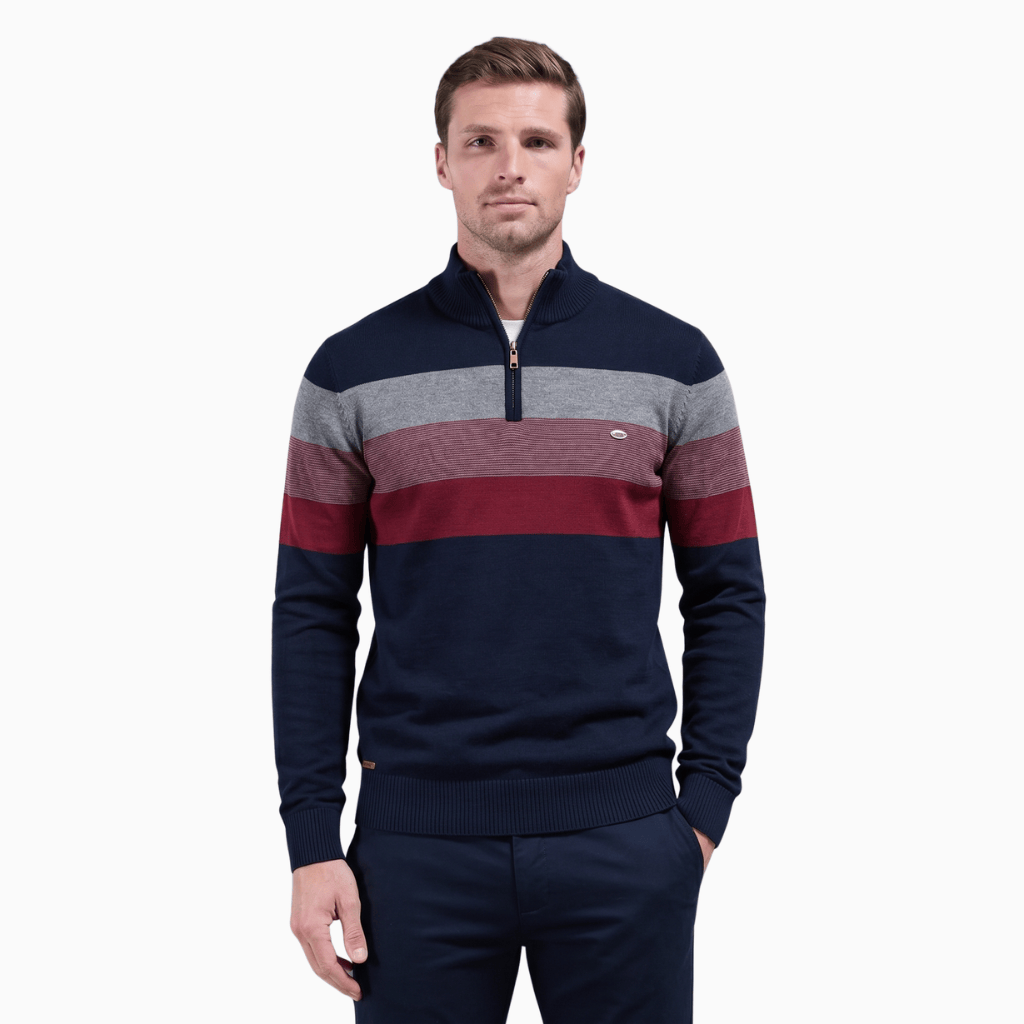 Kent Camden Navy Blue / S JACK Zippered Casual Sweater