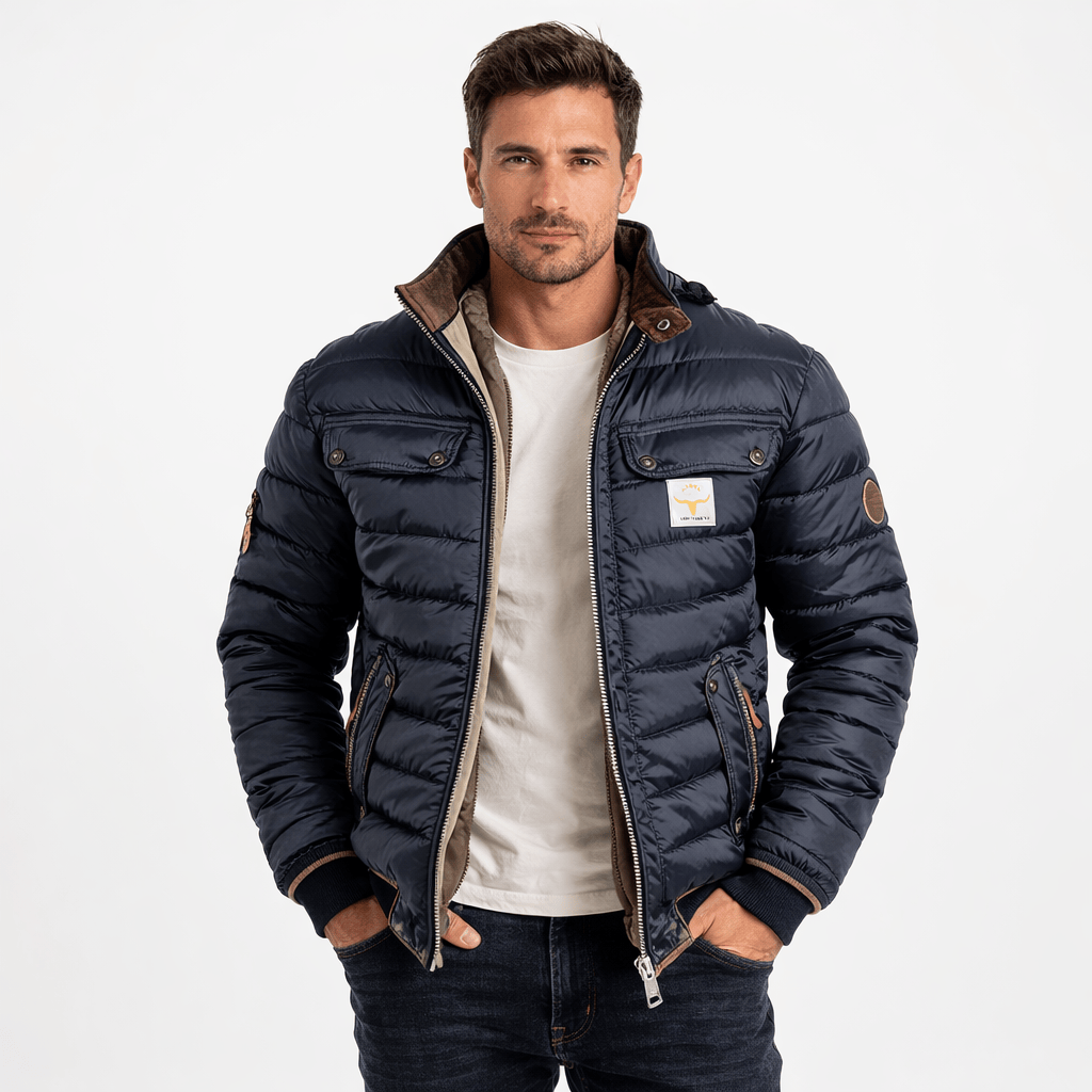 Kent Camden Navy Blue / S ORION Formal V-Neck Suit Jacket