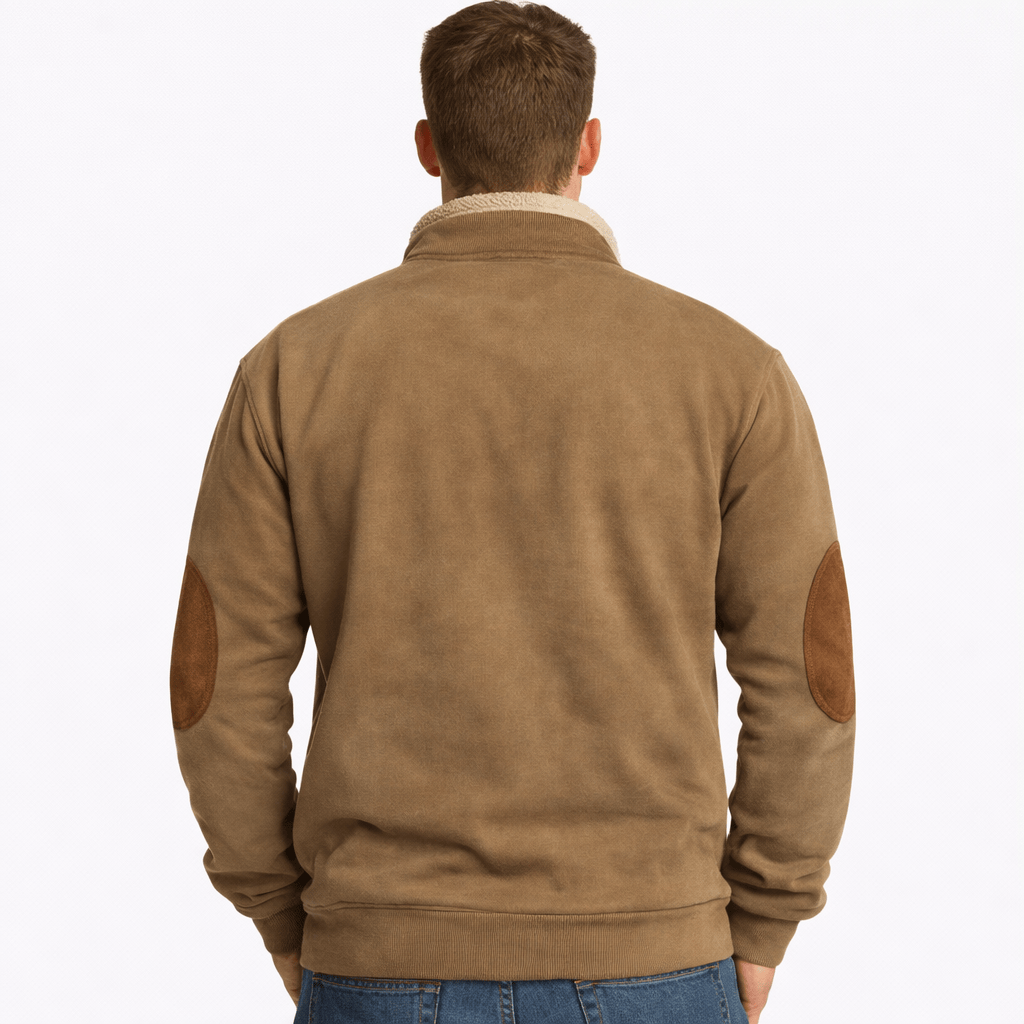 Kent Camden NOA Casual Zip-Up Sweatshirt, Folded Collar, Polyester