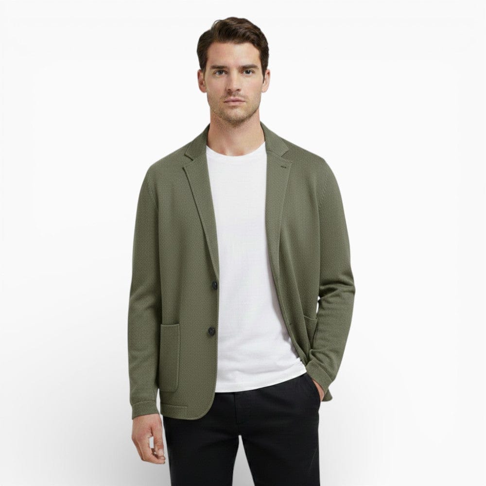 Kent Camden Olive Green / S JACE Wool Cardigan Regular Fit Coat