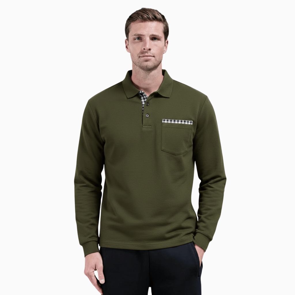 Kent Camden Olive Green / S PAUL Basic Polo Shirt, Polyester Cotton Blend