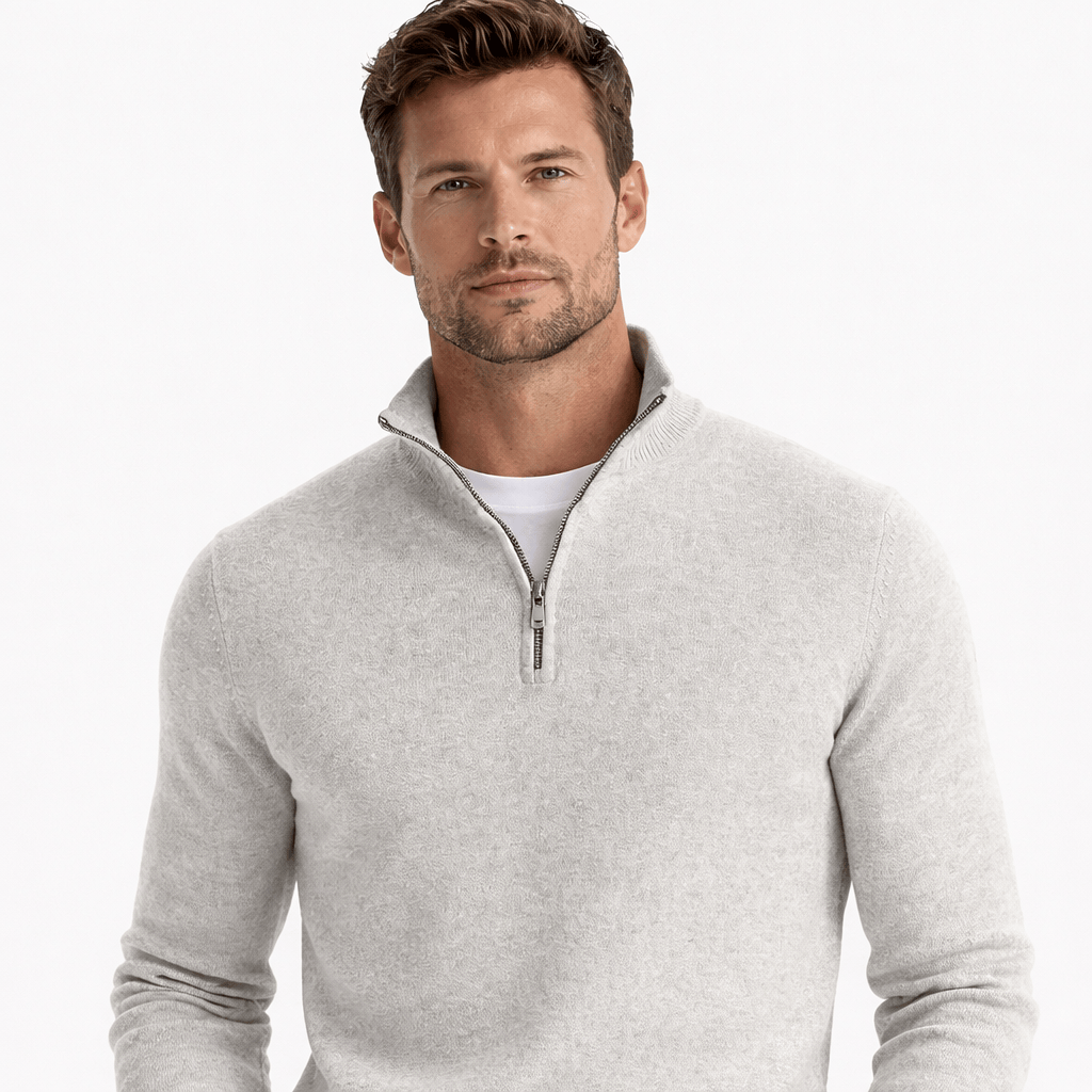 Kent Camden OLIVER Zip-up Cashmere Sweater