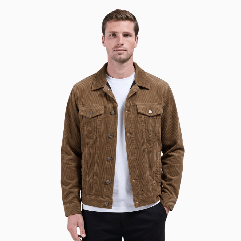 Kent Camden Persimmon / S KNOX Casual Bomber Jacket Regular Fit Zip Closure