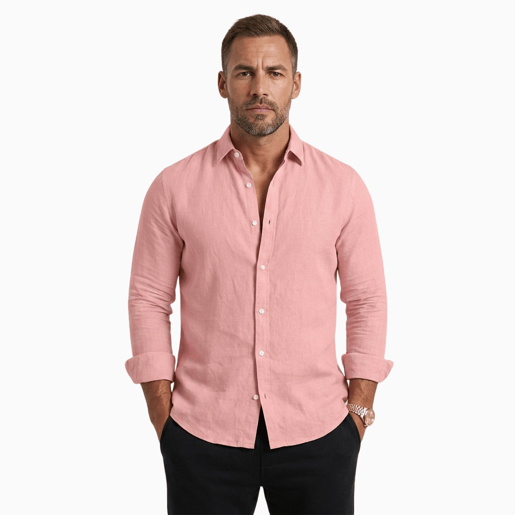 Kent Camden Pink / S WILL Casual Polyester Pullover Shirt
