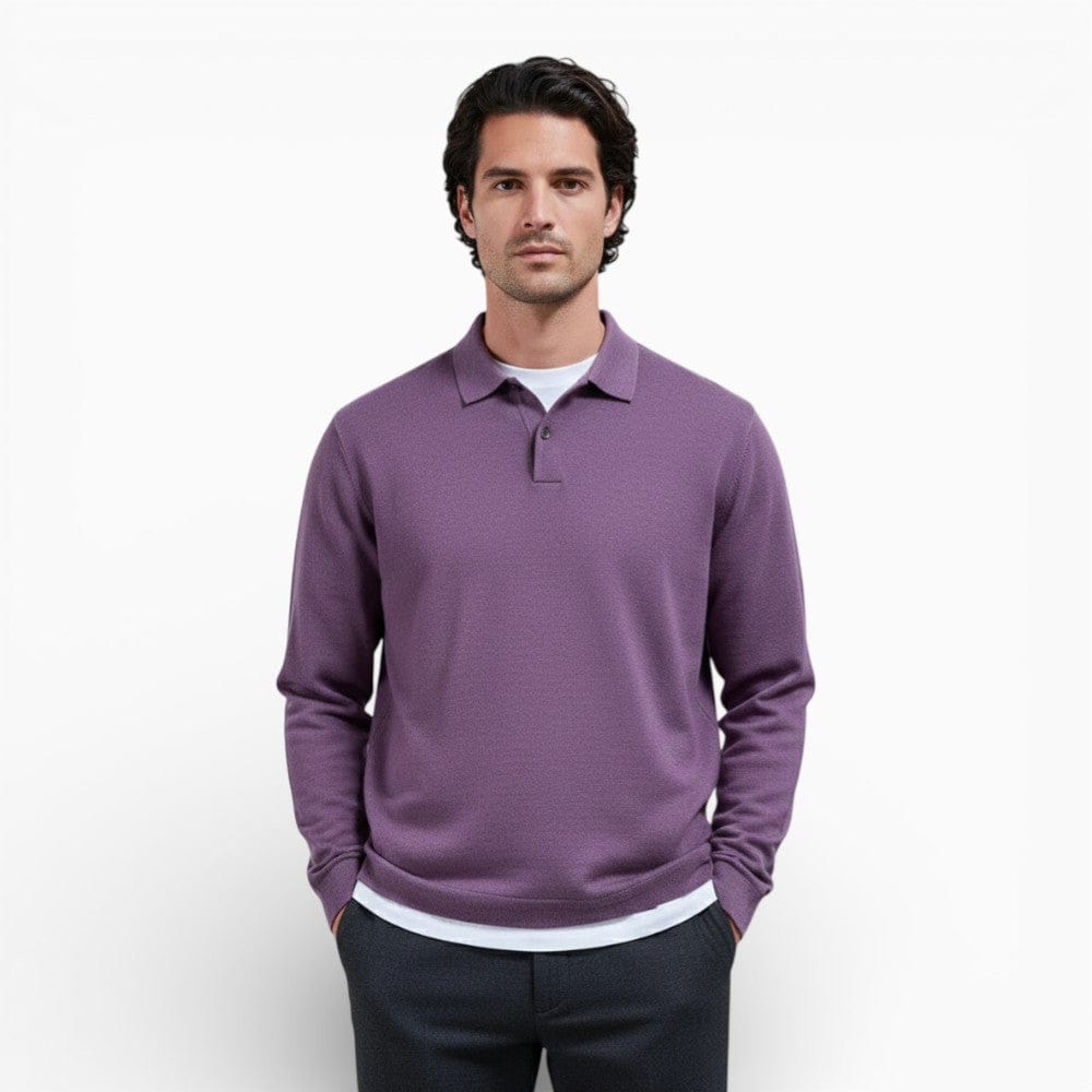 Kent Camden Purple / S CAMILLE Casual Polyester Polo Shirt
