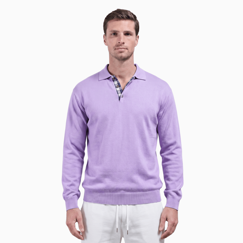 Kent Camden Purple / S CARSON Casual Polyester Cotton T-shirt