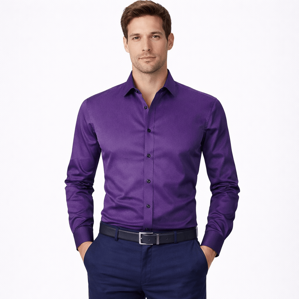 Kent Camden Purple / S LEWIS Formal Button-Down Shirt